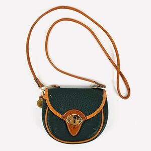 Dooney & Bourke Vintg All Weather Cavalry Crossbody USA Belt Bag hunter green